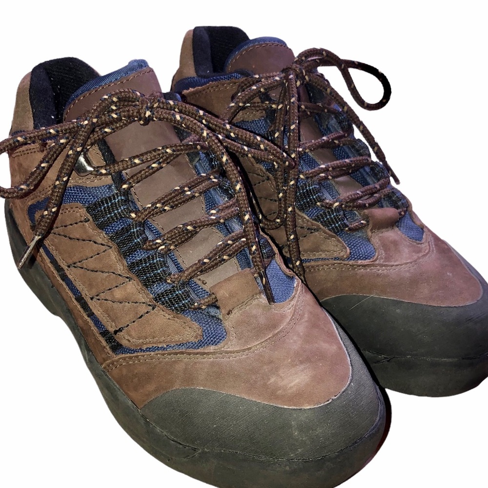 White Mountain Hiking Boots Brown Leather Upper Women's Size 7M Rocky EUC